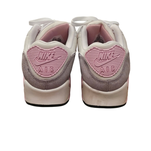 Nike Air Max 90 Low Womens Sneakers Pink Grey White Size 9 - Picture 3 of 7